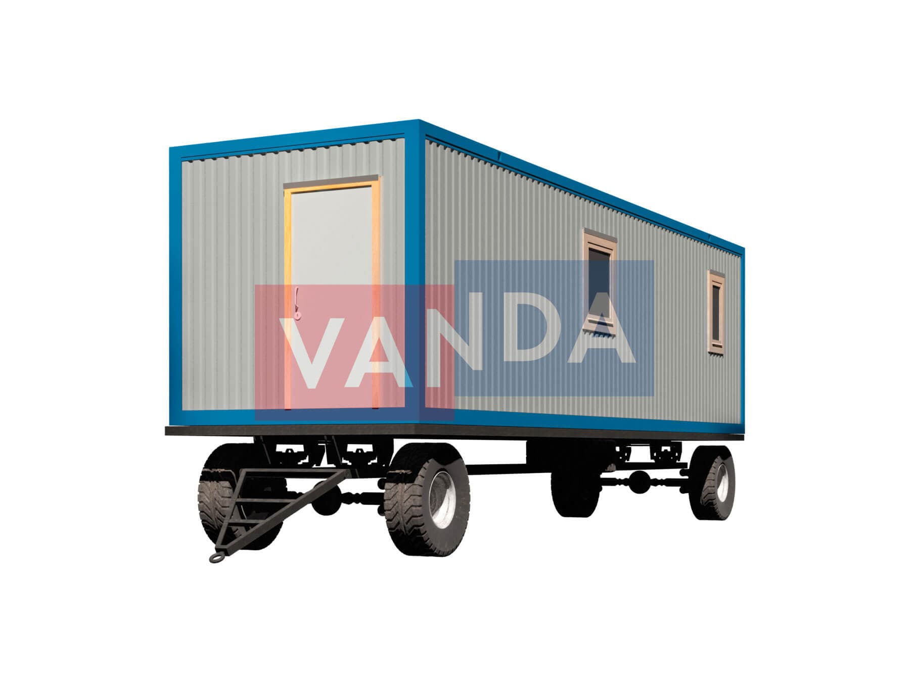 Строительный вагончик на шасси 9,0 x 2,4